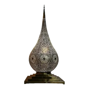 Moroccan Antique Brass Floor Lamp