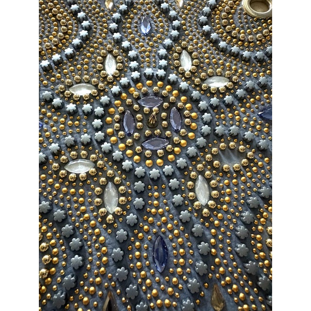 Italian Studded Leather Swatch No 2 Ramponi, Como Italy Winter 2026-2027 Collection 7" x 7" Grommet in one corner The...