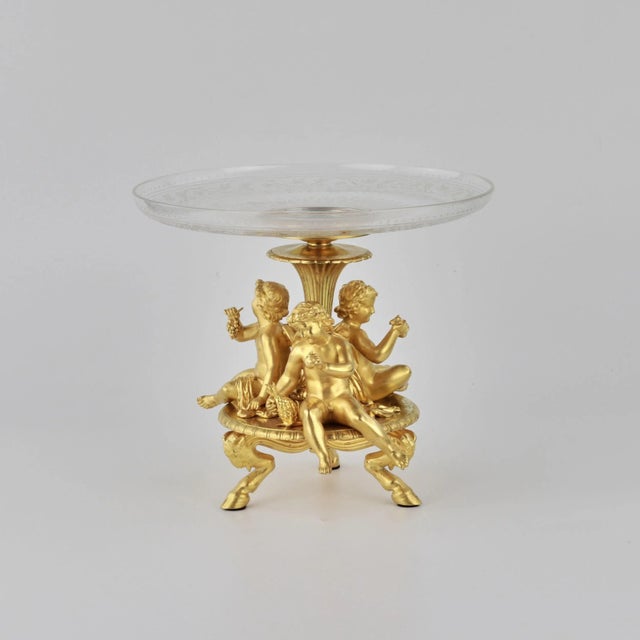 Napoleon III Delicate Fruit Vase from Es Calier De Cristal Paris For Sale - Image 4 of 7