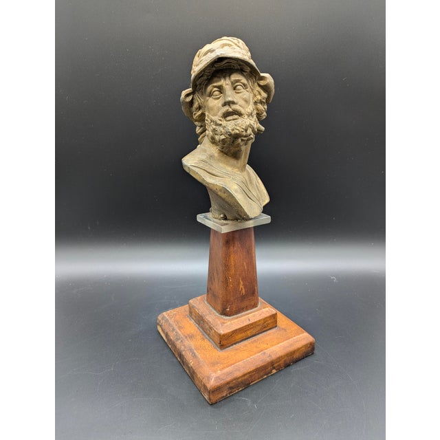 Traveling Man Treasures is selling this antique Grand Tour cast-spelter bust of the mythological Greek/Spartan hero, King...