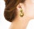 Contemporary Chanel Vintage Gold Plated CC Flower Twisted Round Clip on Earrings - 2 Pieces For Sale - Image 3 of 5