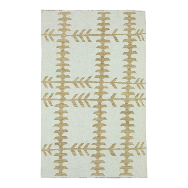 Turkish Kilim Oriental Handmade Flatweave 3' x 4'9" #18172 For Sale