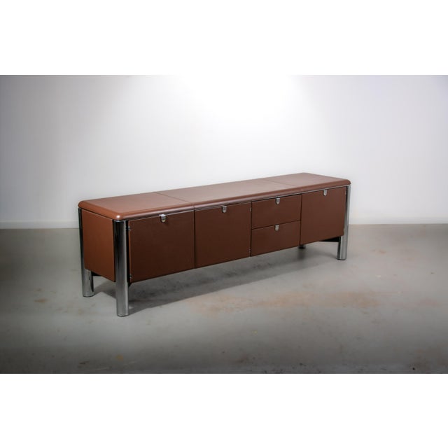 No. 3076 Credenza in Vitello Leather from KnollStudio, 1988 For Sale - Image 15 of 17