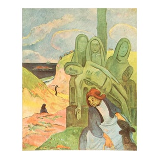 1949 After Paul Gauguin "Breton Cavalry or the Green Christ", First Edition Offset Lithograph For Sale
