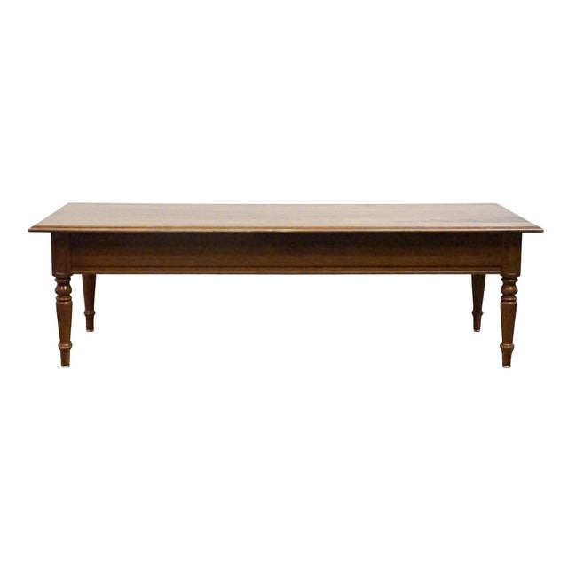 Ethan Allen Classic Manor Solid Maple 56" Accent Coffee Table 15-8420 For Sale - Image 13 of 14