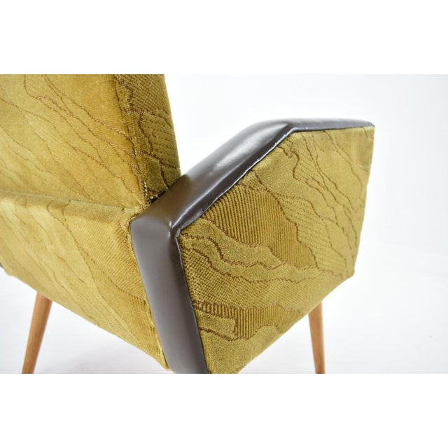 Set of Mid-Century Leather Armchairs attributed to Miroslav Navrátil, 1970s For Sale - Image 11 of 16