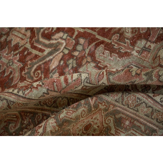 Persian Vintage Distressed Heriz Rug - 8'3" X 12'6" For Sale - Image 3 of 15