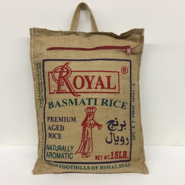 Royal Basmati Rice Burlap Pillow Chairish