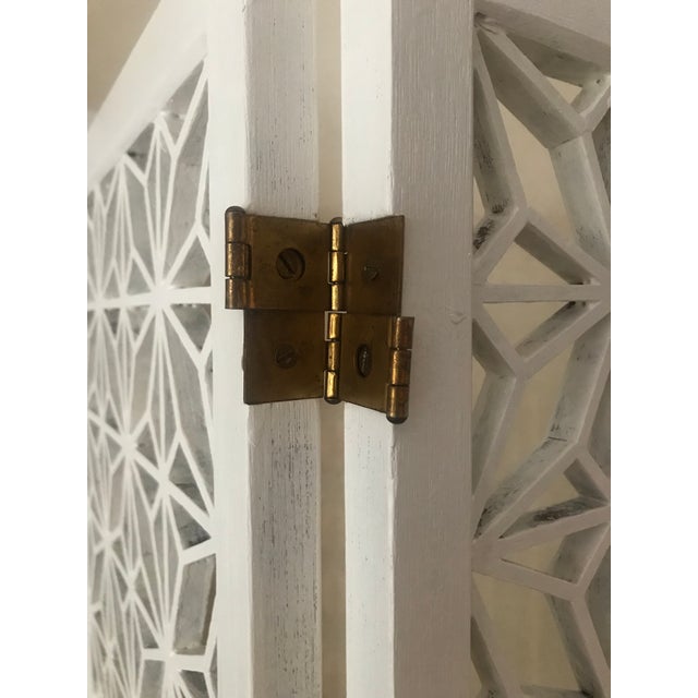 Mid Century Teak Wood 6 Panel Room Screen Divider | Chairish