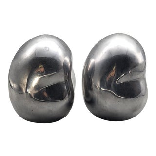 Vintage Mukal Goyal for C B 2 Modernist Bookends - a Pair For Sale