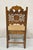 Antique Vanleigh Carved Oak Italian Renaissance Style Throne Dining Side Chair For Sale - Image 10 of 10