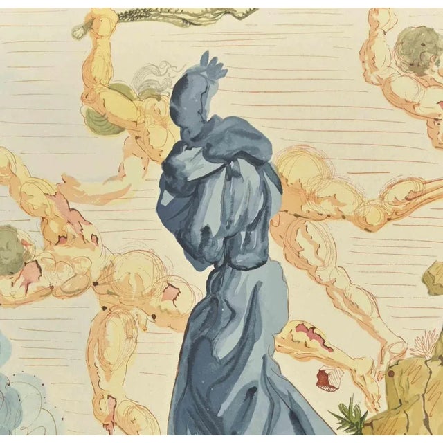 Modern Salvador Dalí, Hard Margins, Woodcut, 1963 For Sale - Image 3 of 4