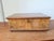 Antique Walnut Marquetry Jewelry Box With Key, Burl Wood Keepsake Box, Red Velvet Lined Locking Treasure Chest, Desk Box For Sale - Image 10 of 16