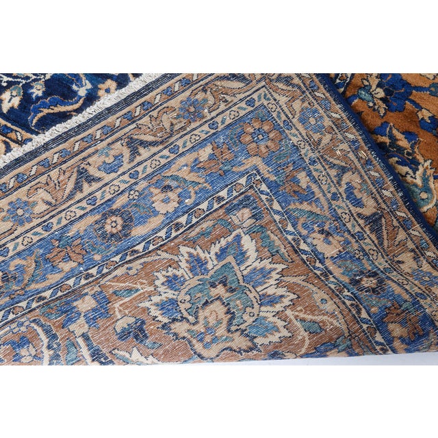 Persian Authentic Persian Kirman Handmade Wool Rug For Sale - Image 3 of 8