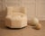 White Vintage French Lounge Chairs by B. Govin, 1980s, Set of 2 For Sale - Image 8 of 9