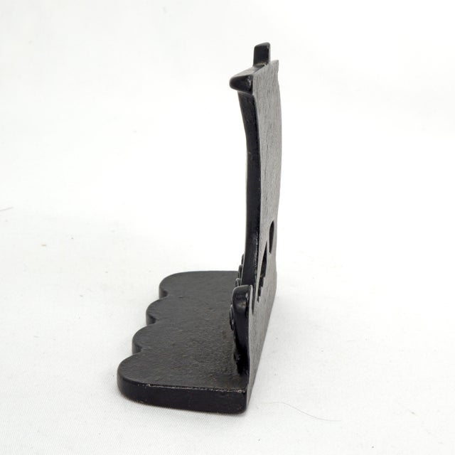 Single Cast Iron Viking Ship Bookend 1920's For Sale - Image 4 of 6