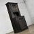 Spanish Vintage Spanish Colonial Revival Style Oak Cupboard Hutch Cabinet or Dry Bar Hand Carved For Sale - Image 3 of 12