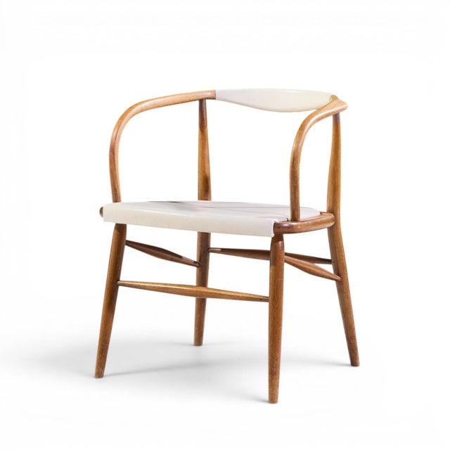 Jack Cartwright for Boling Chair Company Mid Century Walnut Dining Chairs - Set of 6 For Sale In Chicago - Image 6 of 10
