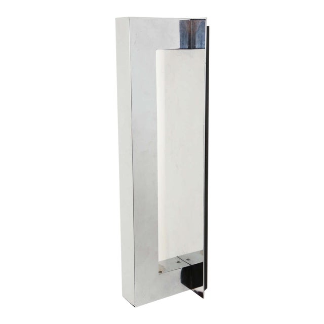 1980s Vertical or Horizontal Chrome Sconce For Sale