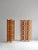 Rare set of 5-sided vintage room dividers in stained beechwood handmade in the 1940s by a Scandinavian cabinetmaker....