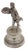 Silver Toothpick Holder with Gentleman and Bouquet of Flowers For Sale