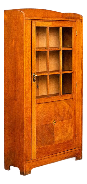 Small 20th Century Art Nouveau Bookcase in Oak