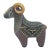 Jon Stuart Anderson Fimo Polymer Millefiori Clay Ram Figurine Sculpture For Sale