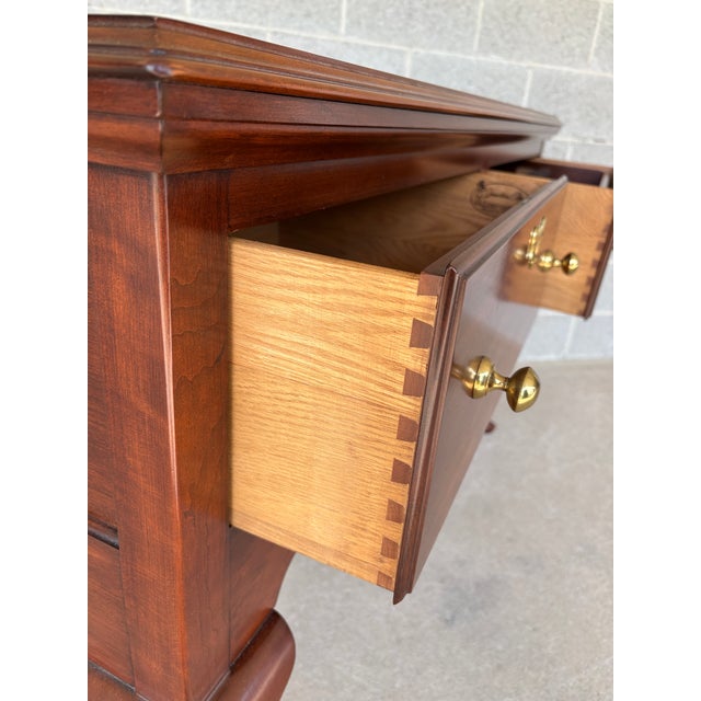 Henkel Harris Cherry Georgian Style 2 Drawer Huntboard For Sale - Image 9 of 14