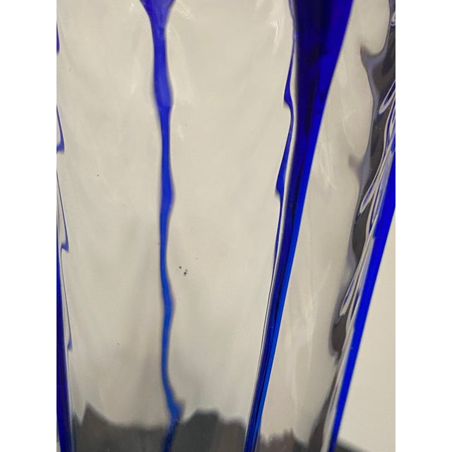 Art Deco St. Louis France Art Verrier Cobalt Crystal Bud Vase For Sale - Image 10 of 13