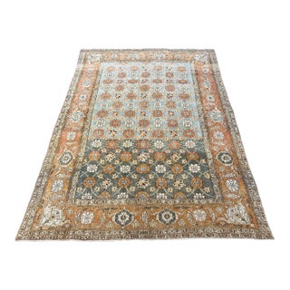 Persian Vintage Wool Veramin Area Rug For Sale