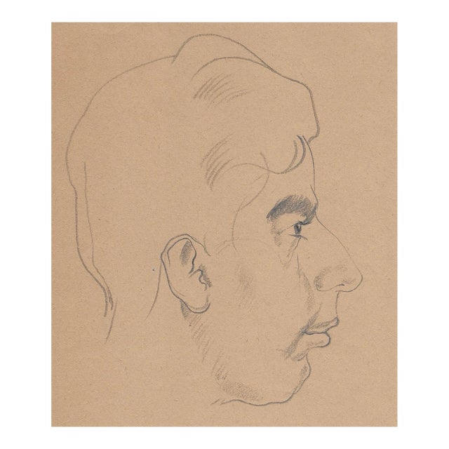 1930s Paul Travis Portrait of a Man For Sale