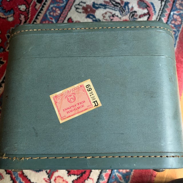 Mid 20th Century Vintage Luggage Monarch Train Case | Chairish