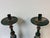 18th Century Pair Tuscan Polychrome Wooden Altar Candlesticks, Worn Patina, 18th / 19th C. For Sale - Image 5 of 17