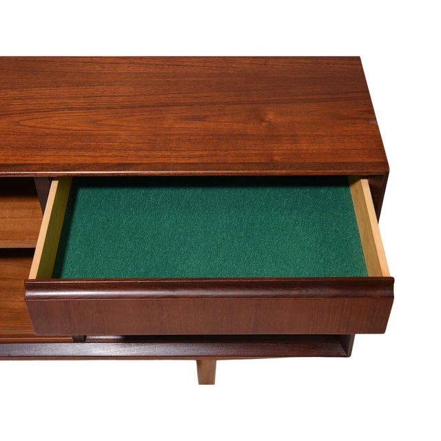 Mid-Century Modern Danish Compact Teak Sideboard by Svend Aage Rasmussen, Attributed For Sale - Image 3 of 3