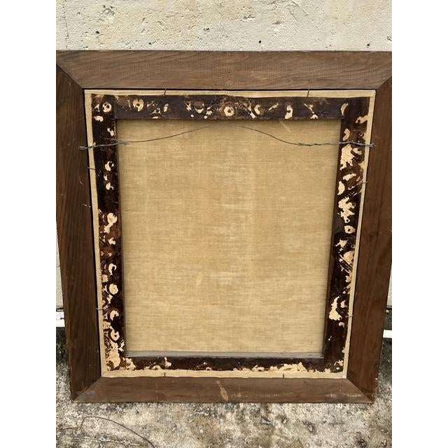 Vintage Boho Original Oil Portrait on Canvas For Sale - Image 10 of 10