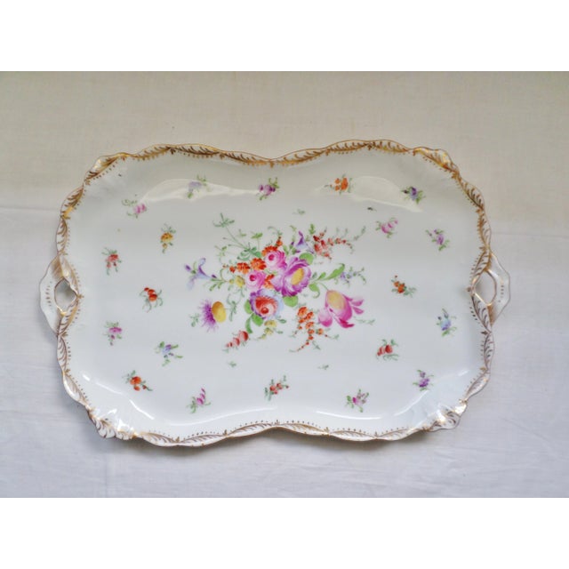 Dresden Porcelain "Malmaison" Tray For Sale - Image 11 of 11