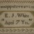 Mid 19th Century Victorian Norfolk Sampler, 1845, by Ej White For Sale - Image 5 of 10