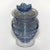 American Steuben Covered Jar With Applied Cobalt Threading and Blue Flower Finial, Carder Period (1903–1932) For Sale - Image 3 of 9