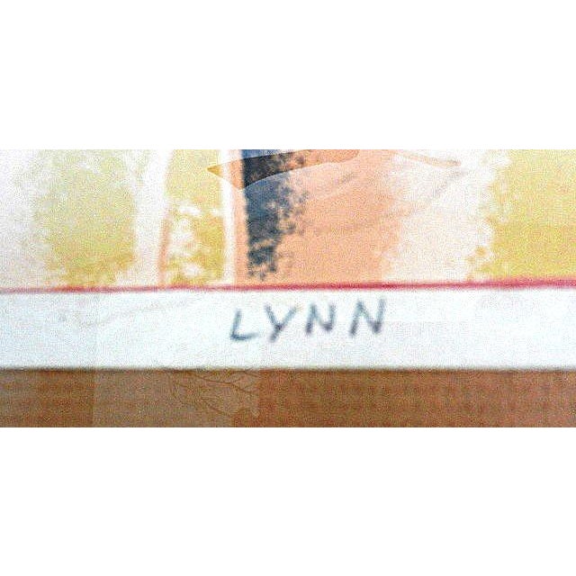 Glass 1970s Jerry Domokur "Lynn" 1978 Vintage Serigraph Art Print - Artist Proof (a.p.) For Sale - Image 7 of 14