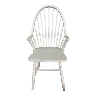 Vintage Farmhouse Spindle Windsor Back Arm Chair For Sale