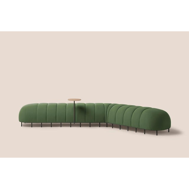 Green worm bench v by pepe albargues dimensions: d 65 x w 280 x h 50 cm materials: plywood, foam cmhr, iron available in...