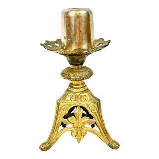 Vintage Alter Candlestick Holder For Sale