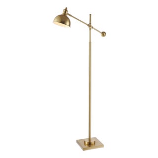 Dagen Swinging Floor Lamp in Brass For Sale