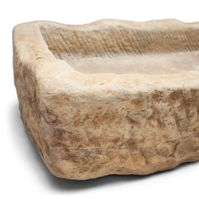 Stone Chinese Chiseled Stone Trough, circa 1900 For Sale - Image 7 of 9