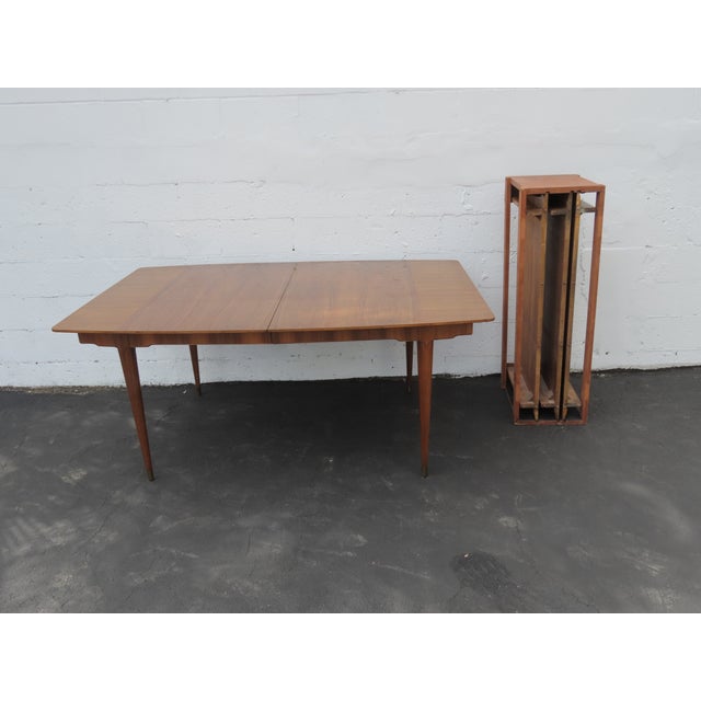 Mid Century Modern Extra Long Dining Table With 3 Leaves 6426 For Sale - Image 10 of 18