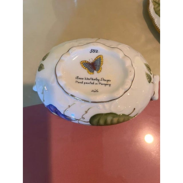 This piece is an authentic fine porcelain dish from Anna Weatherley Designs, renowned for its intricate, hand-painted...