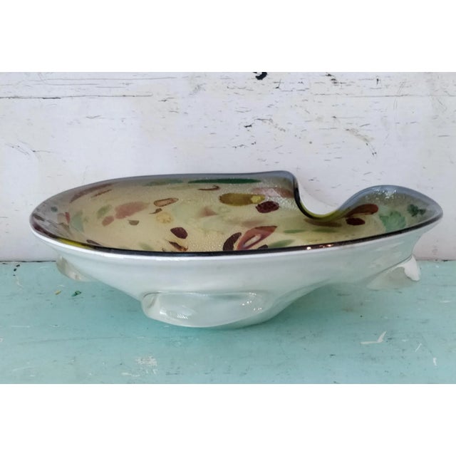 Vintage Italian Murano Bowl For Sale In Fayetteville, AR - Image 6 of 12