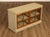 Pier 1 Imports Media Or Storage Cabinet Featuring A Painted Cream Case With Contrasting Wood Framed Glass Doors. Cabinet...