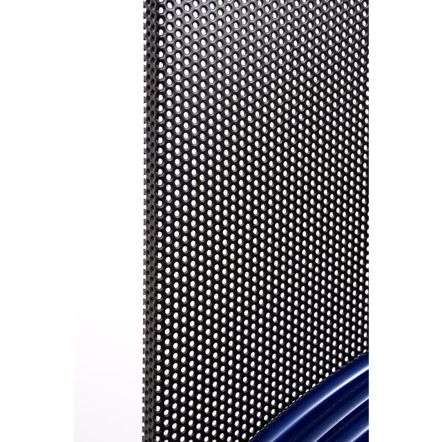 Metal Perforated Metal Standing Coat Rack, Germany, 1980s For Sale - Image 7 of 12