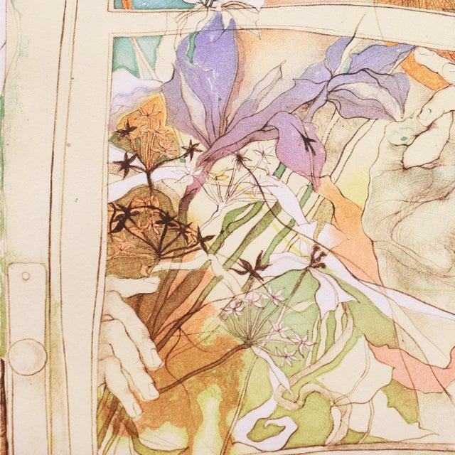 'Morning' by Dagmar Mezricky, 1989, Czechoslovak Modernist Figural, Prague Academy of Arts, Bratislava For Sale In Monterey, CA - Image 6 of 10